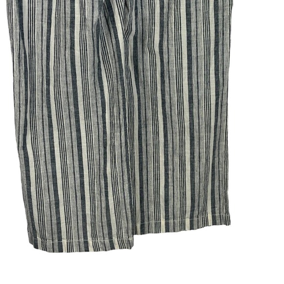 Zac & RACHEL STRIPED SMOCKED DRAWSTRING WAIST WIDE LEG PANT BLUE MULTI MEDIUM - Picture 9 of 13